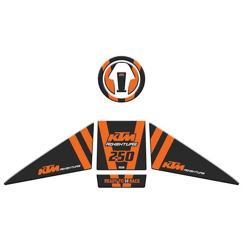Skm Ktm 250 Adventure 2019 - 2022 Uyumlu Tank Pad Set 003