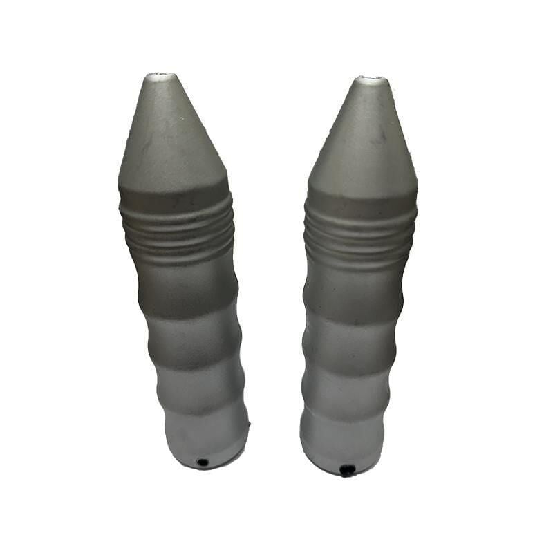 4 Parmak Mat Gri Sivri Elcik Plastik