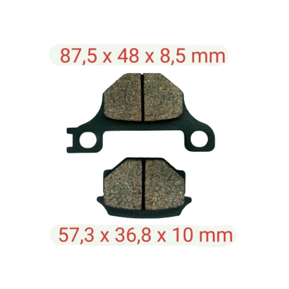 Mondial Mh Mr X-Treme Ön Fren Disk Balatası Tırnaklı Fa093