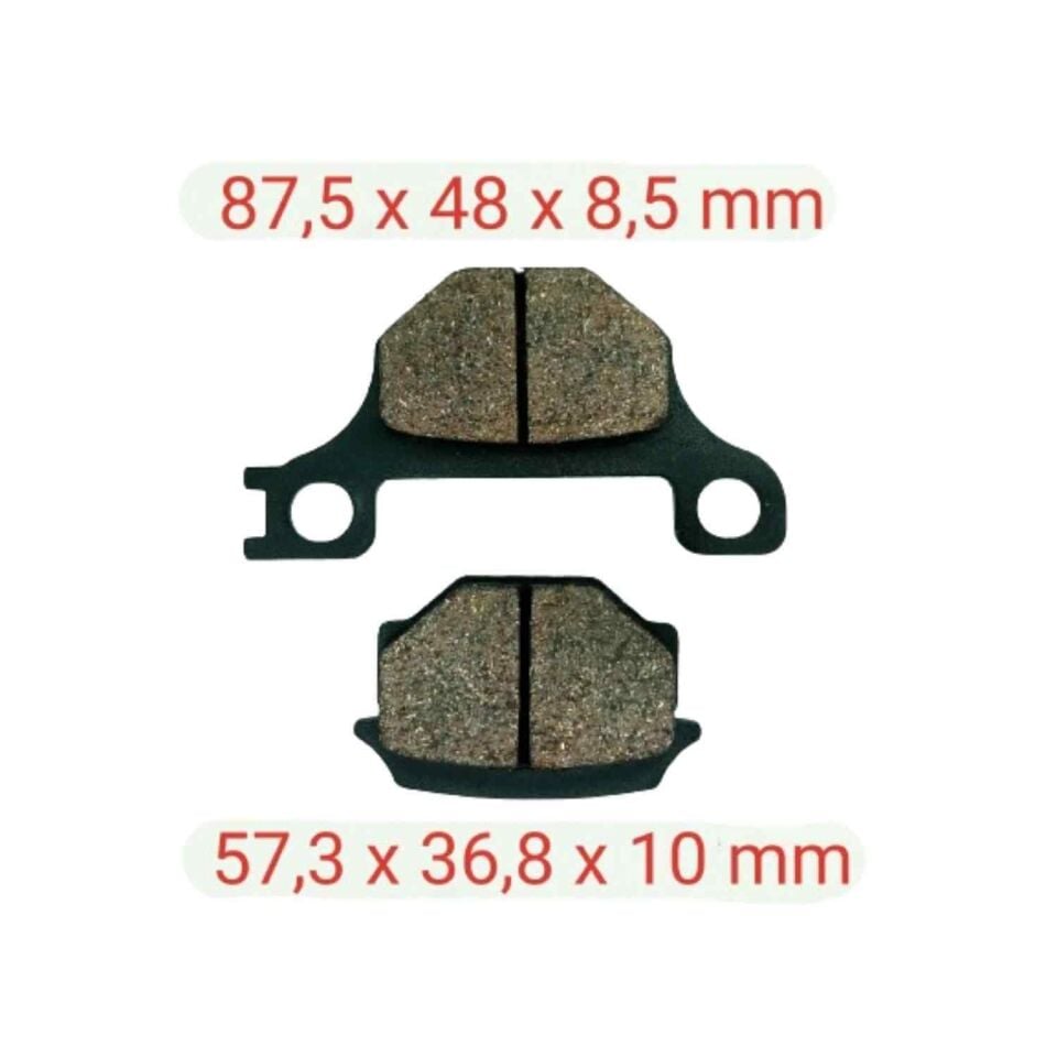 Mondial Mh Mr X-Treme Ön Fren Disk Balatası Tırnaklı Fa093