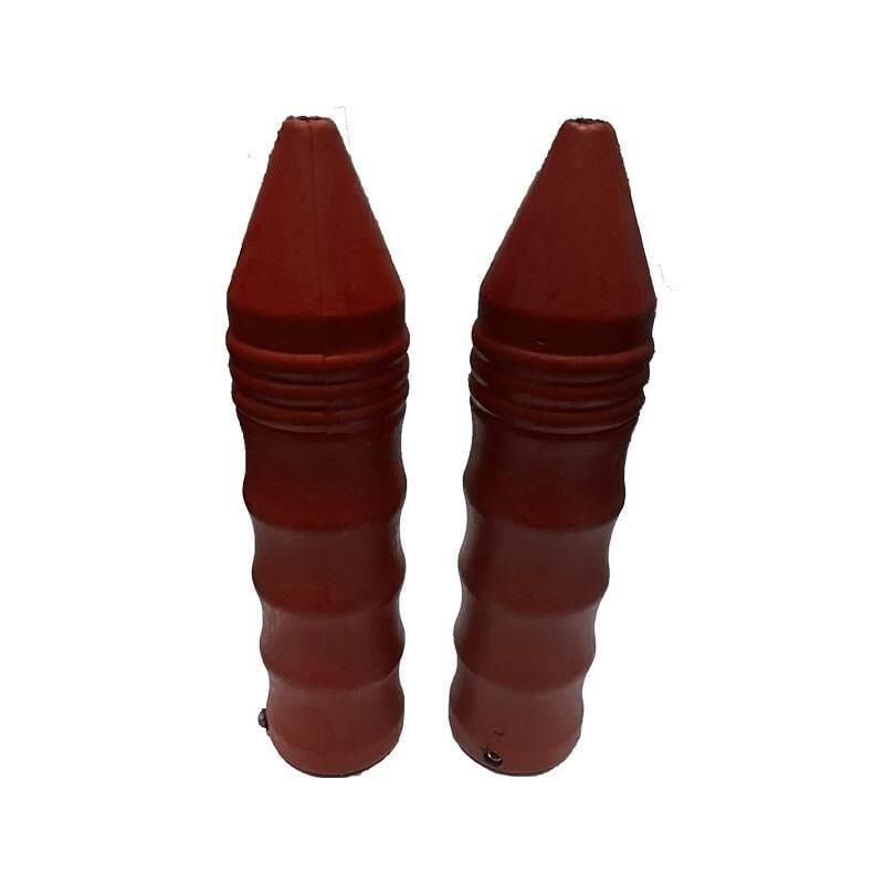 4 Parmak Mat Kırmızı Sivri Elcik Plastik