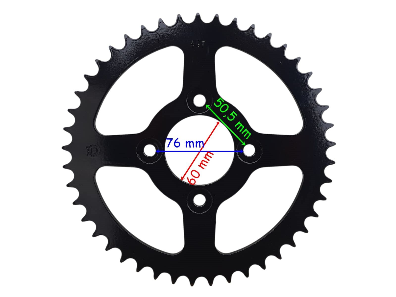Tvs Apache Rtr 200 Arka Dişli 520-43T İç 60 Mm 4 Delikli Ind Öm