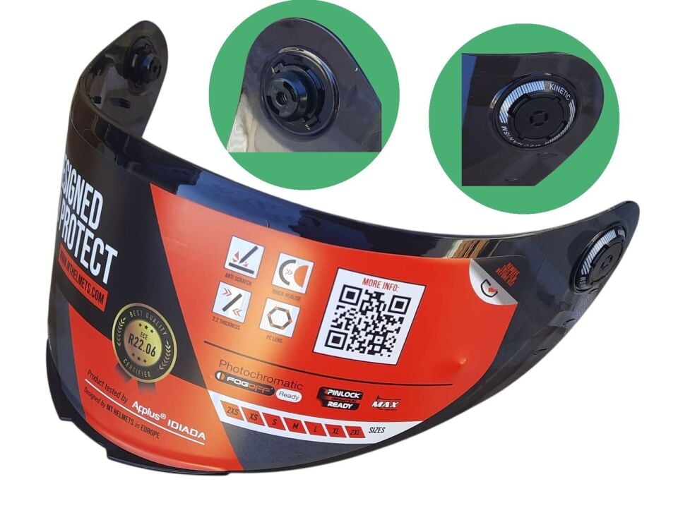 Kask Camı Mt V14-B Siyah