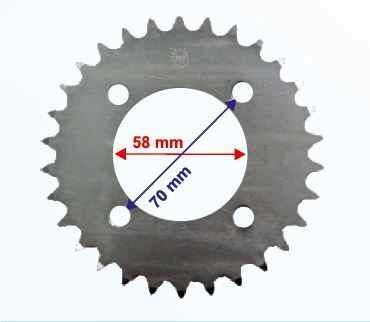150Kn-Mh Arka Dişli 428-30T İç 58 Mm Öm