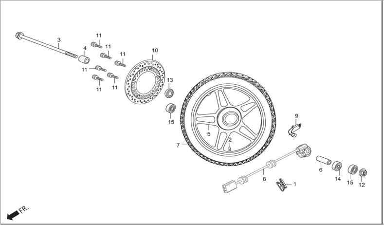 Hero Thriller Sports Teker Somun 12Mm Orj ResimNo:12