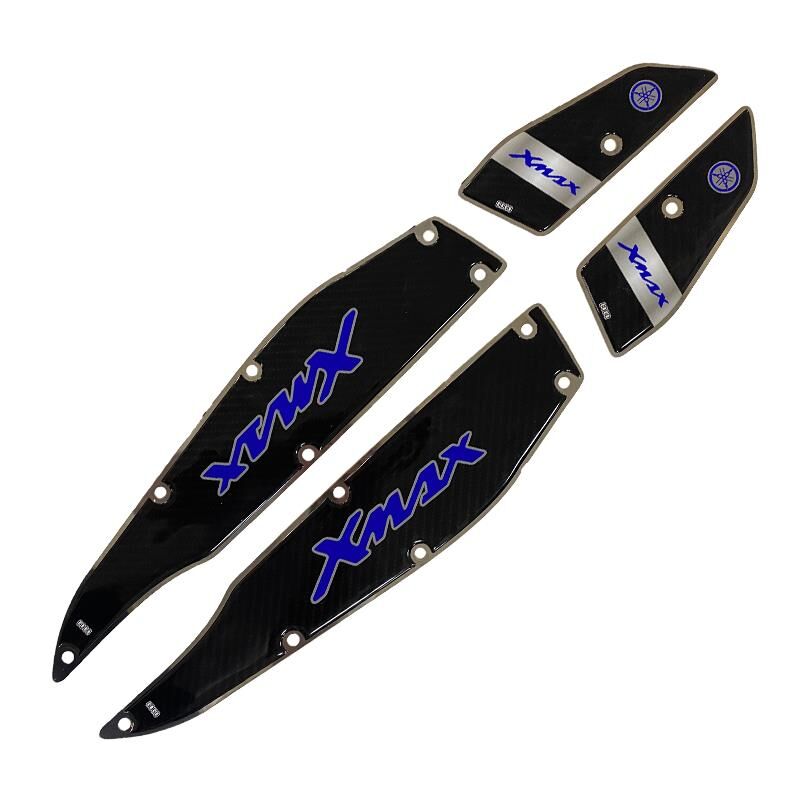 Yamaha Xmax 2014 - 2017 Uyumlu Mavi Krom Ayak Basamak