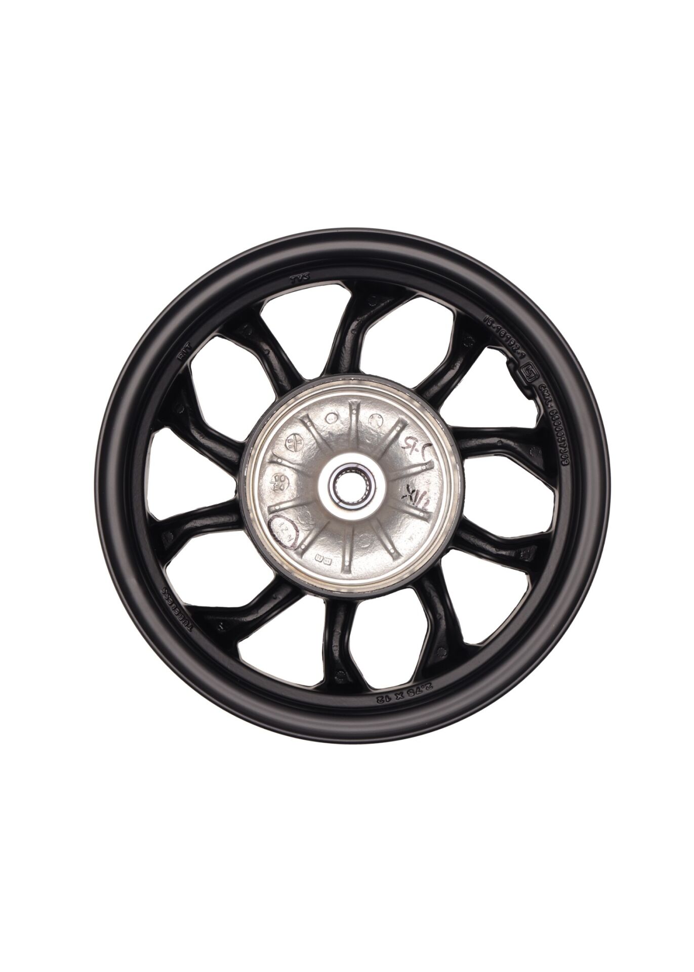 Tvs Ntorq 125 Arka Jant - Celık (2.75X12'') (Sıyah) Orijinal