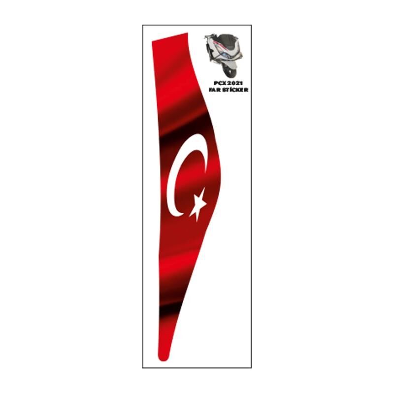Honda Pcx 2021 - 2023 Uyumlu Far Damla Sticker