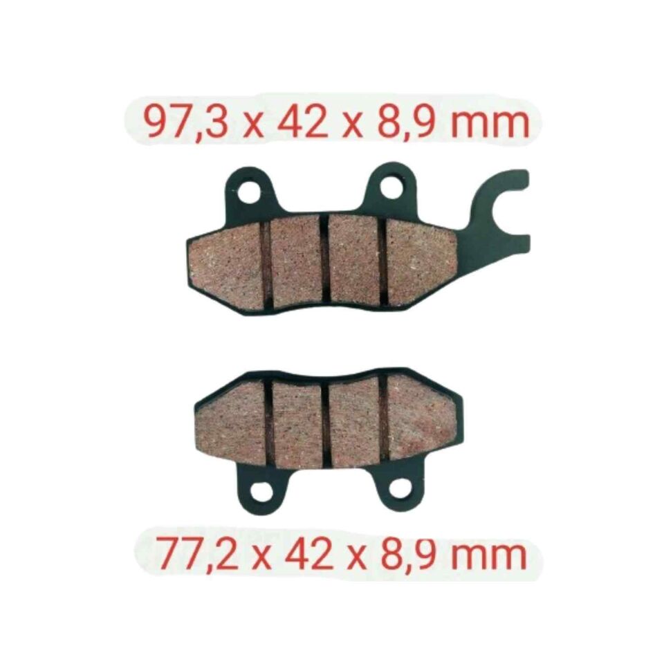 Mondial 151Rs Arka Fren Disk Balatası 9 Mm Çengelli F197=