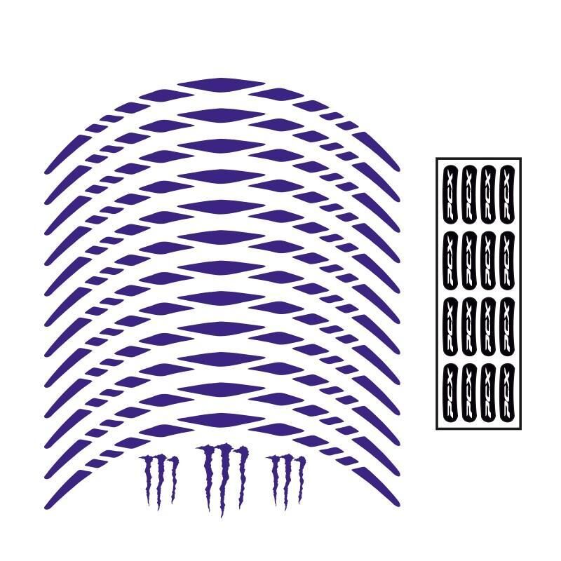 Honda Reflektör Mavi Pcx Uyumlu Büyük 1 Set Jant Şeridi