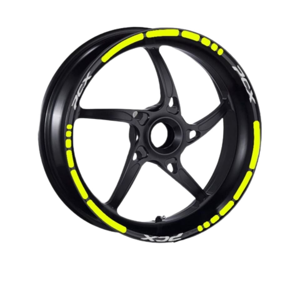 Honda Florasan Sarı I Pcx Uyumlu 1 Set Jant Şeridi