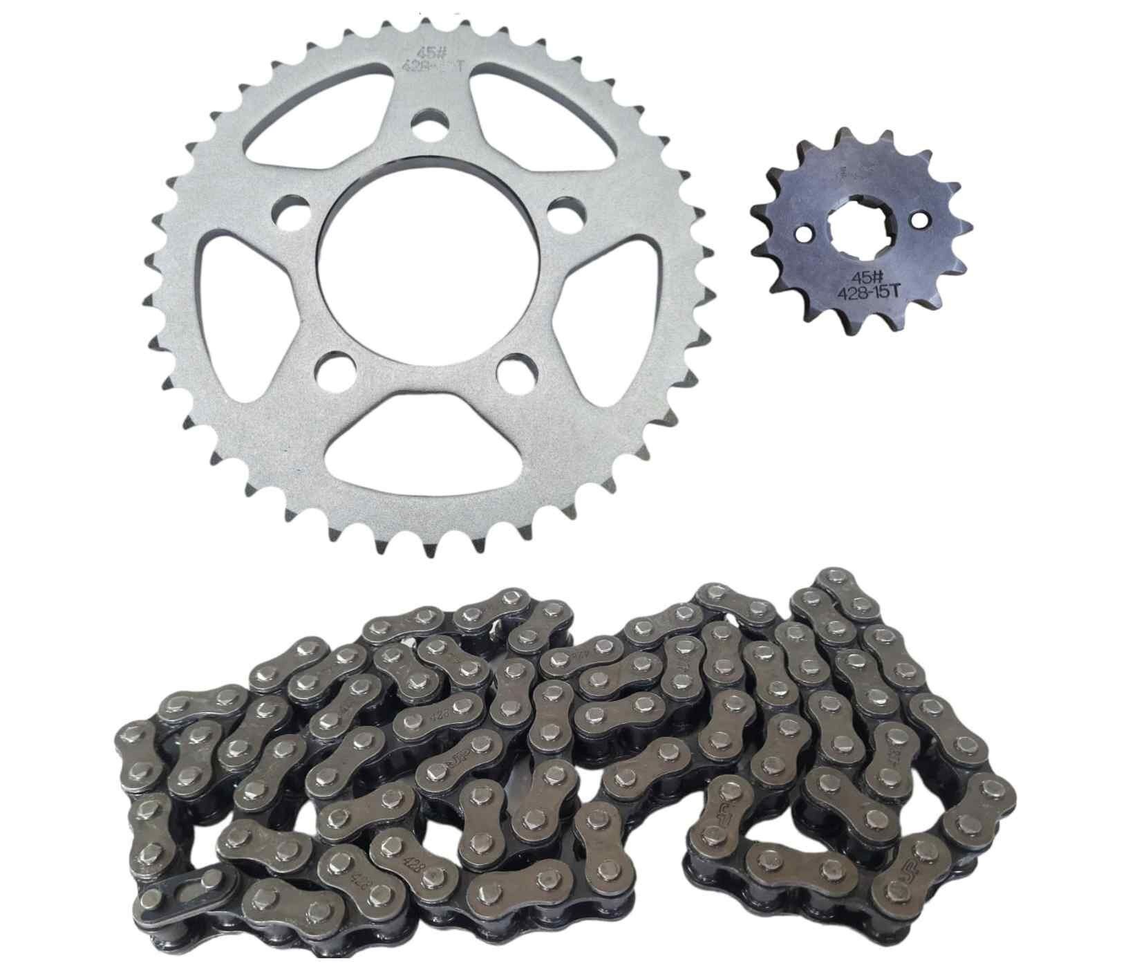 Mondial Drift L Ön-Arka Dişli Zincir Seti 42-15T 428H-128L İth