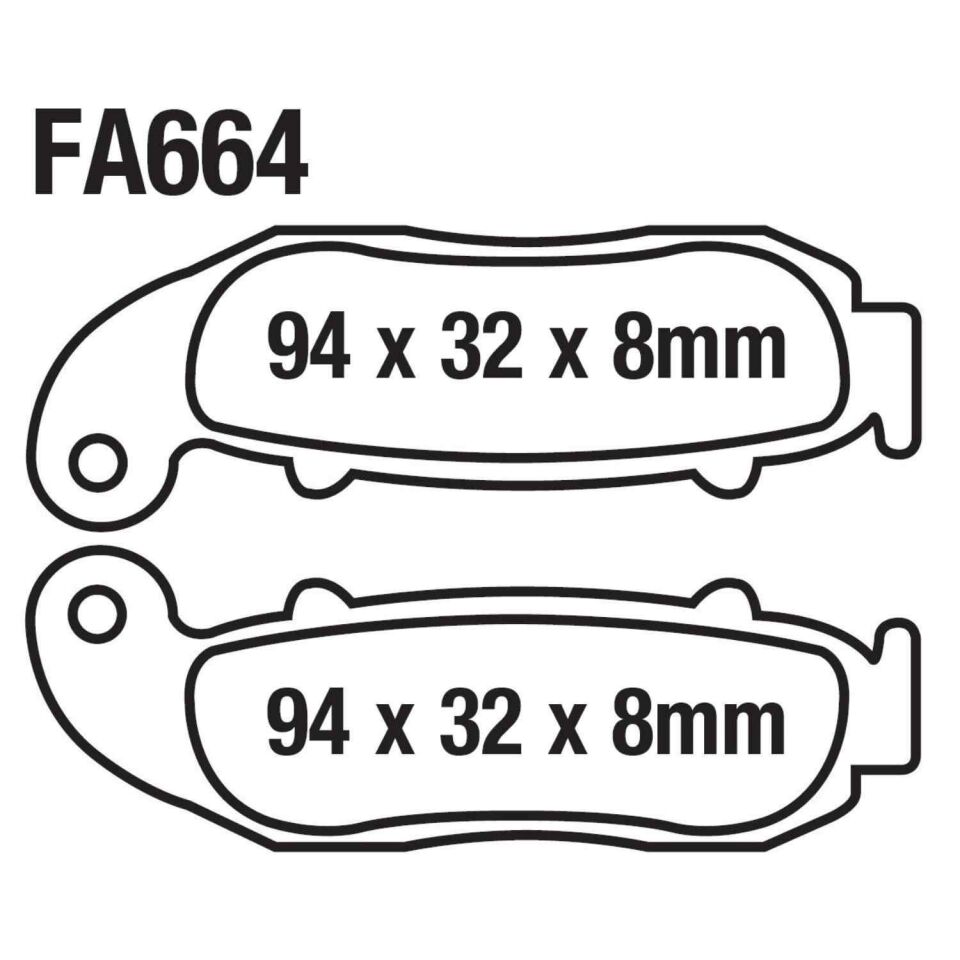 Mondial Rx3İ Evo Ön Fren Disk Balatası Fa664