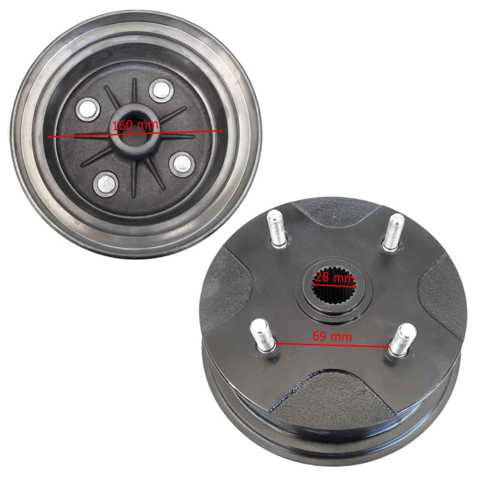 Atv Md250 Arka Porya Göbek Kampanalı Tip 160 Mm 27 Freze 4 Civata Öm