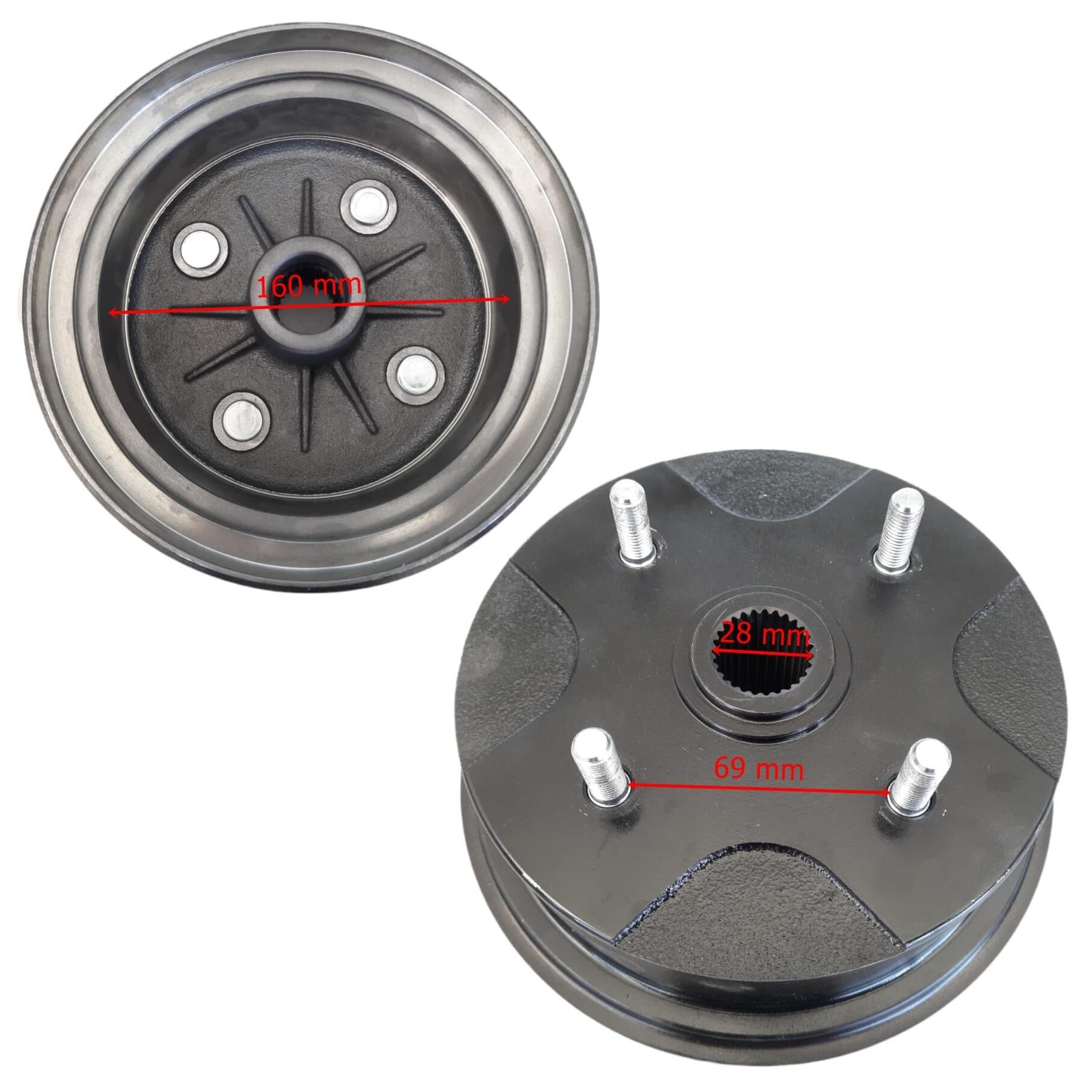 Atv Md250 Arka Porya Göbek Kampanalı Tip 160 Mm 27 Freze 4 Civata Öm