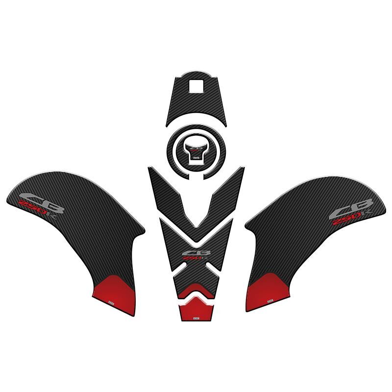 Honda Cb250R 2018 - 2023 Uyumlu Tank Pad Set 009