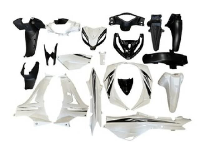 Kuba Kaporta Seti (Far+Stop Yok) Siyah-Beyaz Stickerlı Sniper