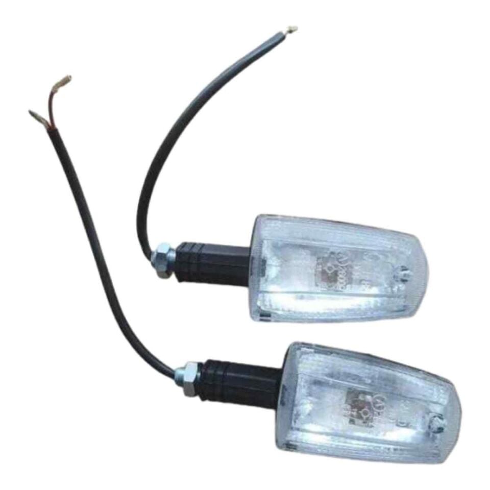 Yamaha Ybr Uyumlu Sinyal Ön Sağ-Sol Ym 2006 Yerli Kısa Beyaz