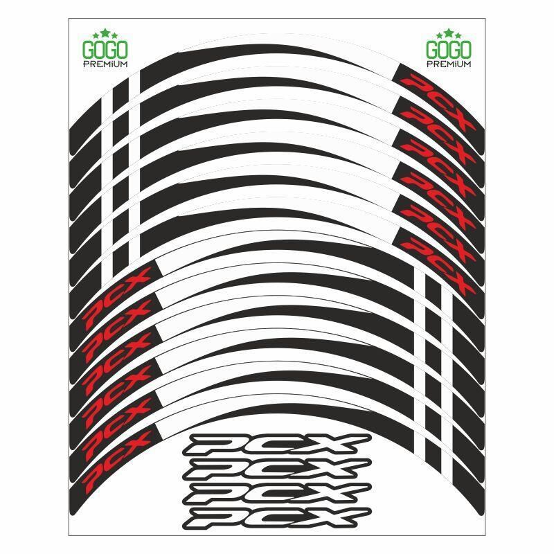 Honda Beyaz I Reflektör Baskı Pcx Uyumlu 1 Set Jant Şeridi