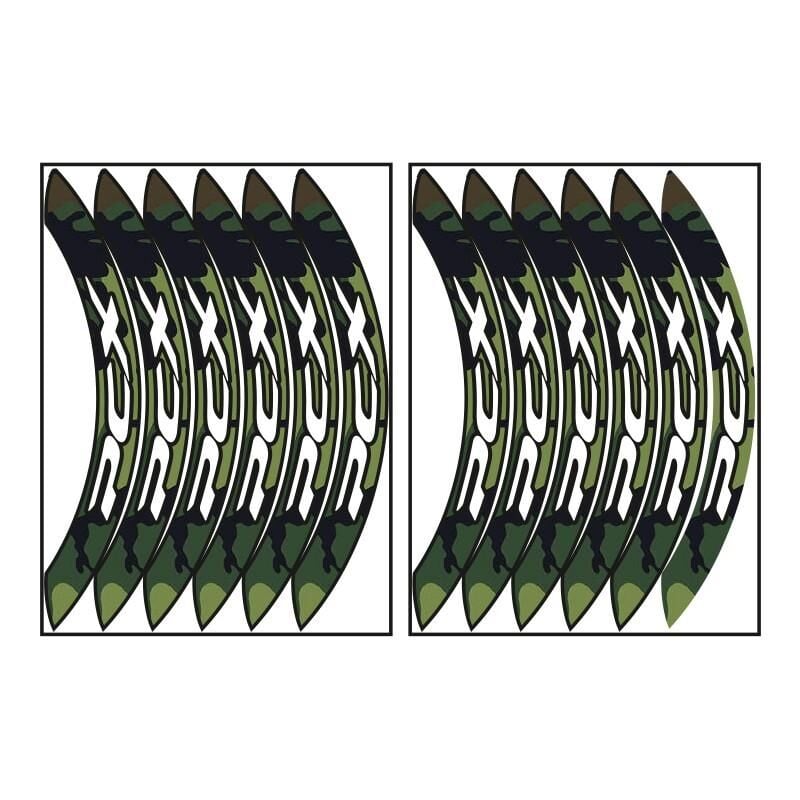 Honda Kamuflaj Yeşil Büyük Pcx Uyumlu 1 Set Jant Şeridi