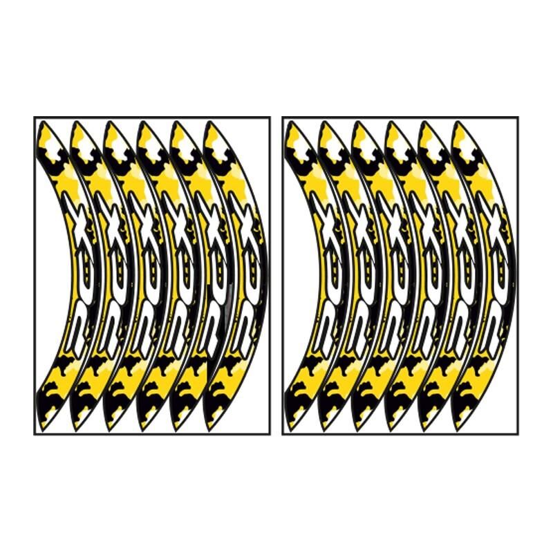 Honda Kamuflaj Sarı Büyük Pcx Uyumlu 1 Set Jant Şeridi