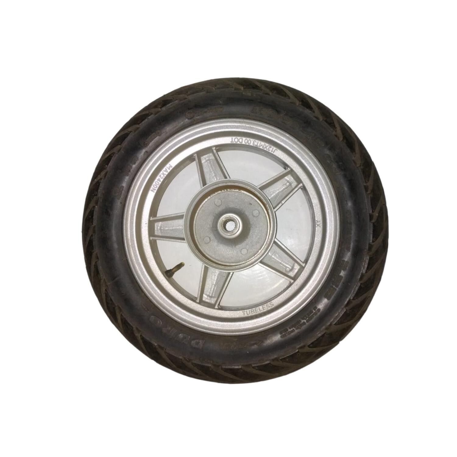 Scooter Arka Jant 12 Gri Lastikli (110/90-12) Asya 19A