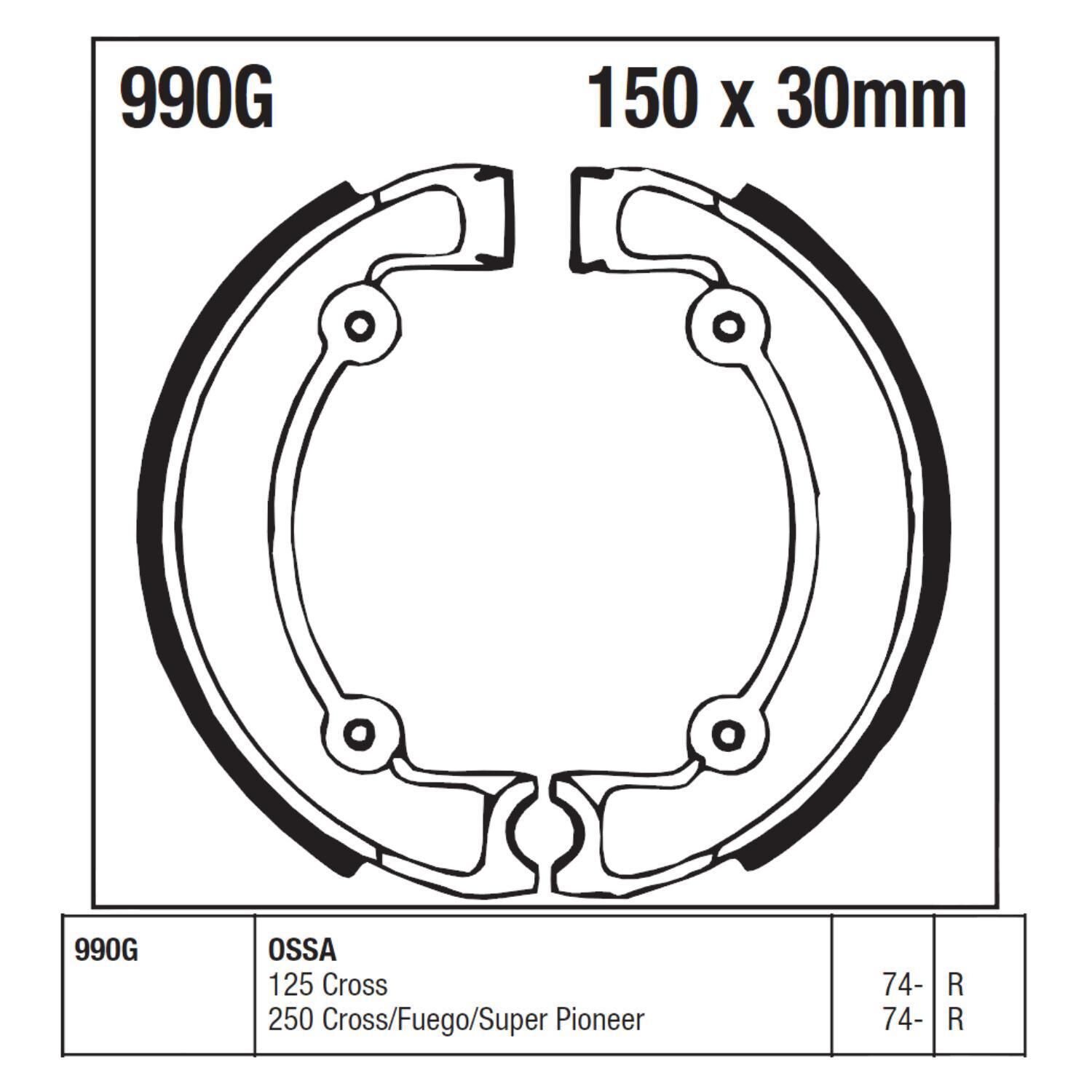 Fren Balatası Kampana İç 150 Mm Kalınlık 30