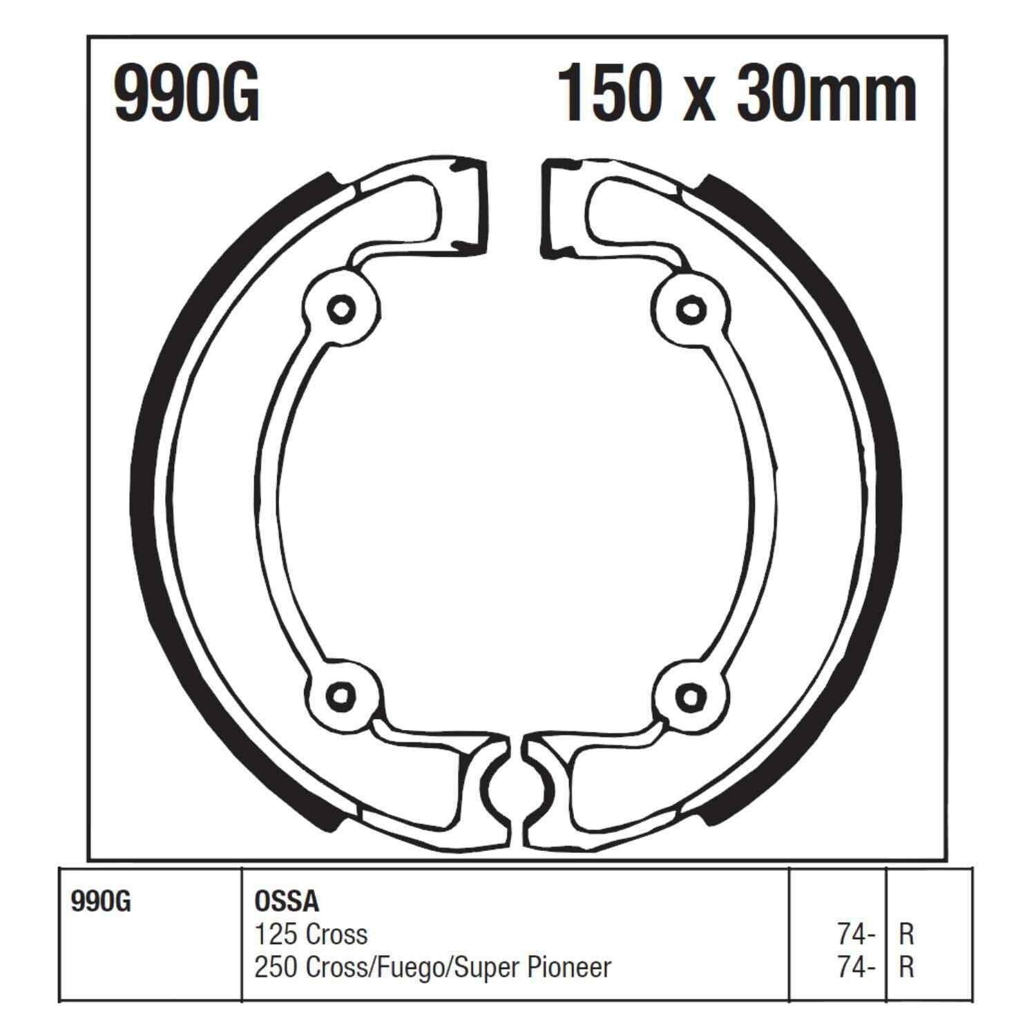Fren Balatası Kampana İç 150 Mm Kalınlık 30