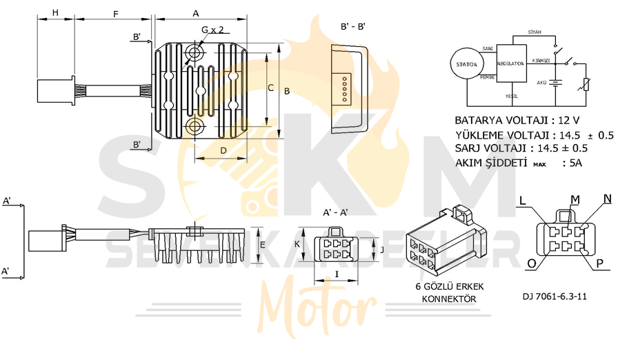 Mondıal 125Mt Regulator Orijinal