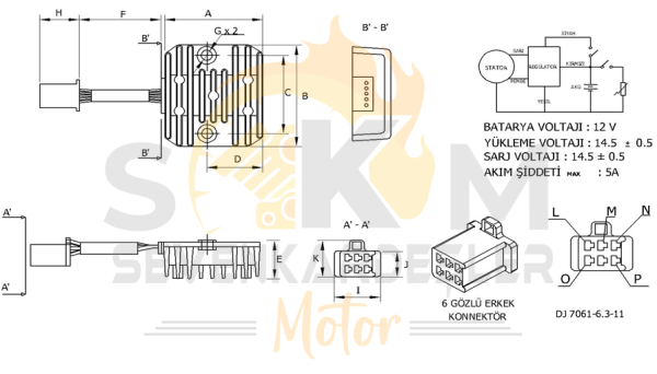 Mondıal 125Mt Regulator Orijinal