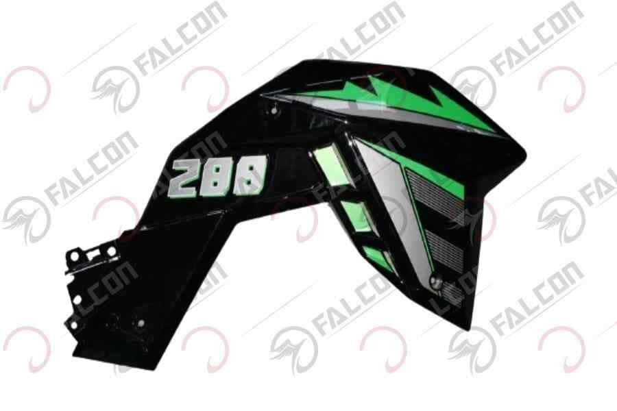 Falcon Depo Yan Karenajı Yeşil/Gri Sağ - N-288 Naked