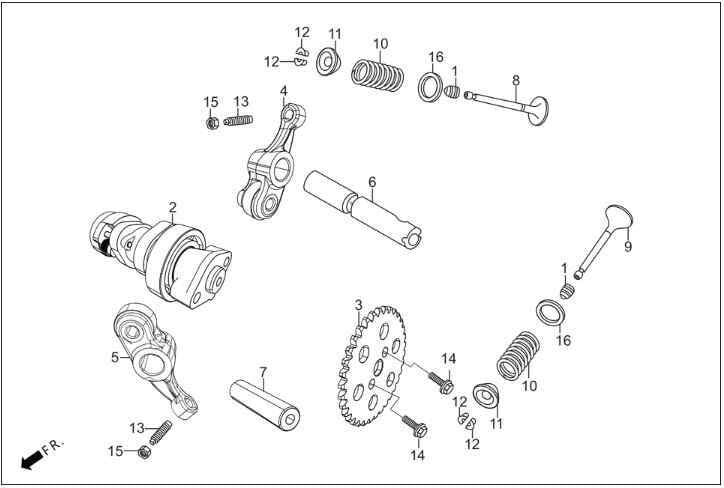 Hero Dash 125 (Dsh125E5) Disli Ekzantrik Mili Orj ResimNo:3