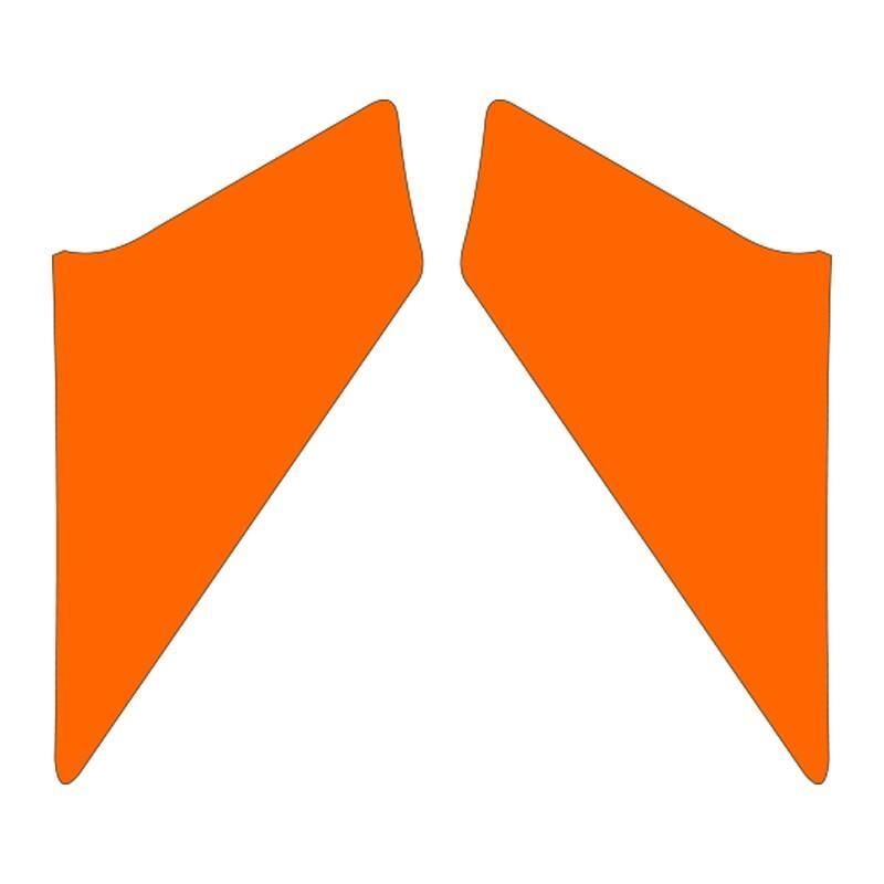 Cg Florasan Turuncu Ön Çamurluk Yan Sticker