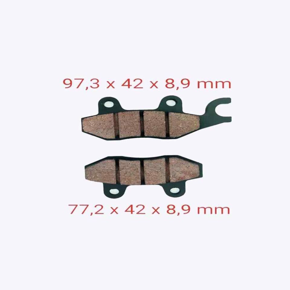 Cup Cub Ön Fren Disk Balatası Çengelli 9 Mm Fa197=