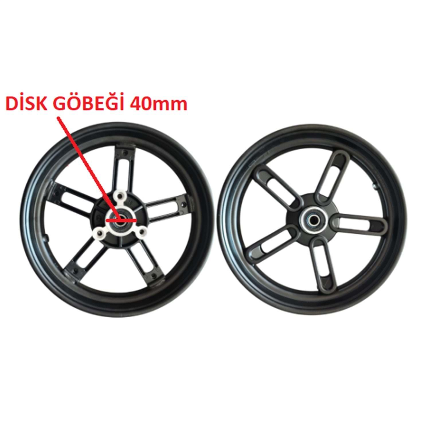 Ön 10 Jant Diskli Siyah Alüminyum E-Bisiklet/Fayton/Cobra Model 2