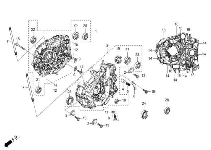 Hero Xpulse 200 (Xpr Plus) Motor Govde Sag Orj ResimNo:1