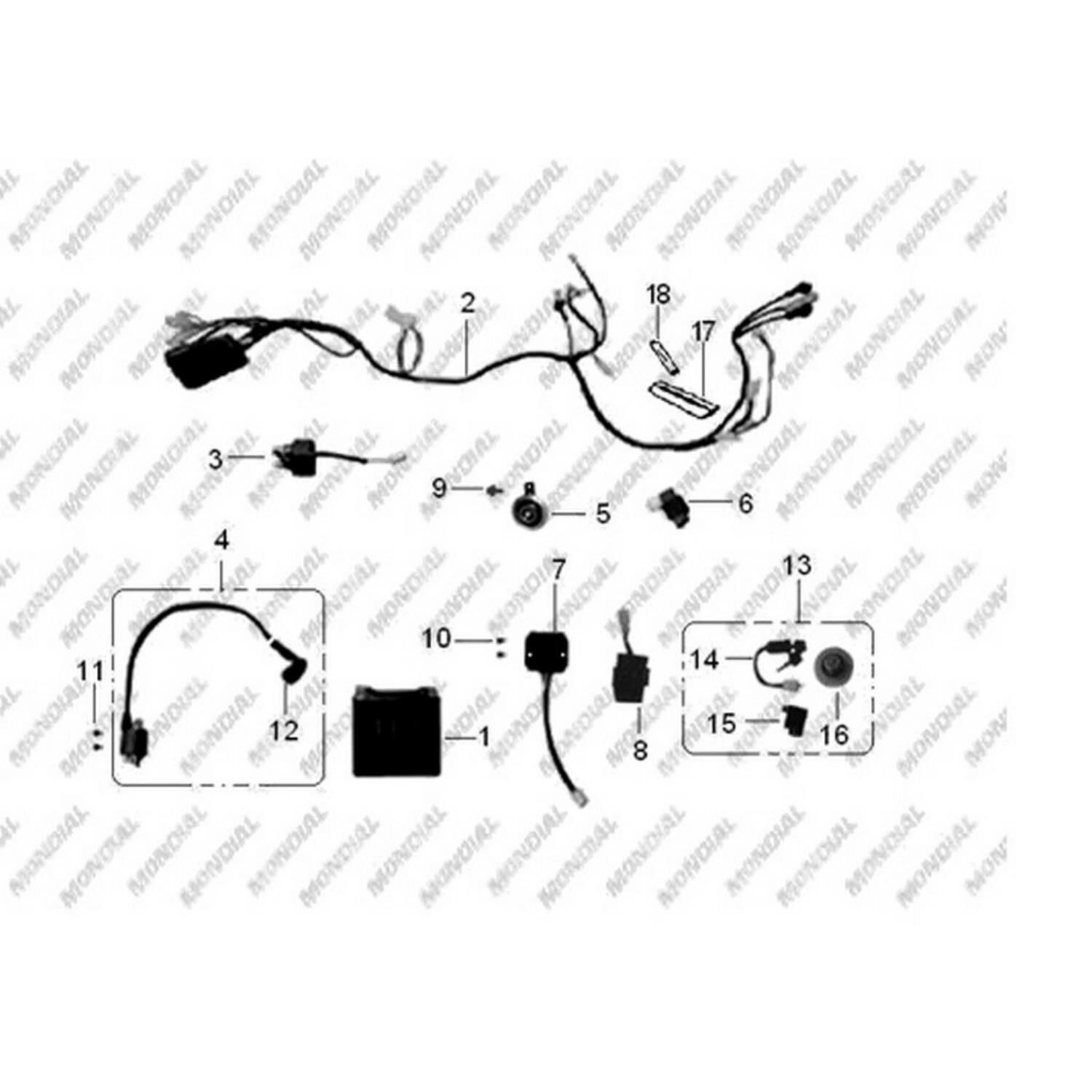 Atv Md200 Jackal Elektirik Tesisatı Orj