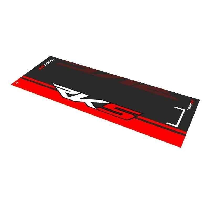 Rks Uyumlu Siyah - Kırmızı Desenli 80 X 220 Cm Kaydırmaz Motosiklet Halısı