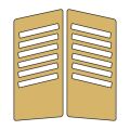 Cg Gold Yan Kapak Sticker