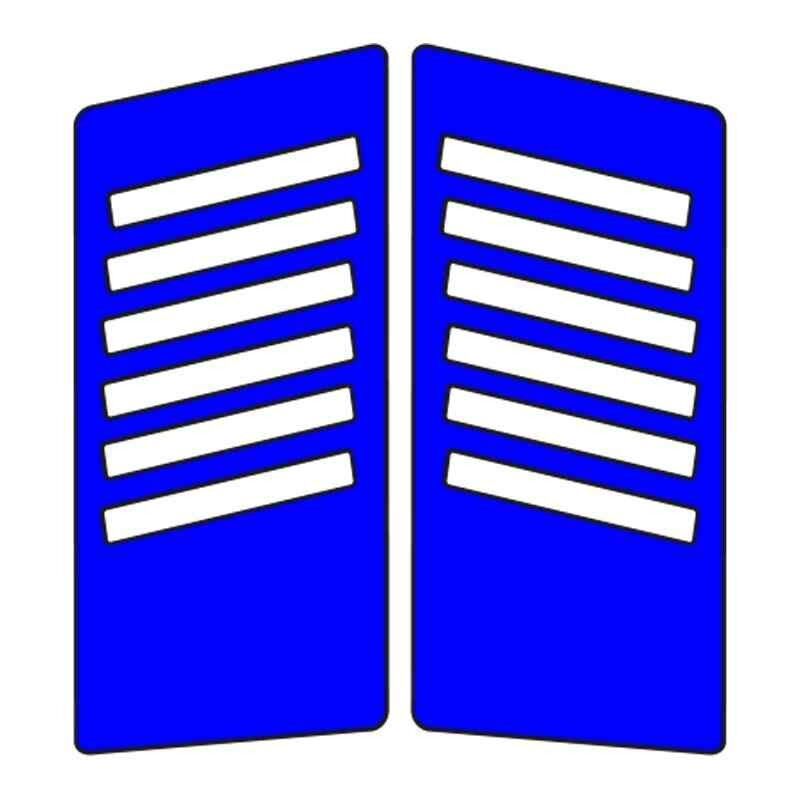 Cg Mavi Yan Kapak Sticker