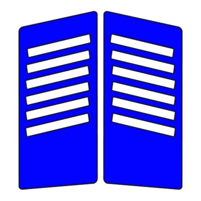 Cg Mavi Yan Kapak Sticker