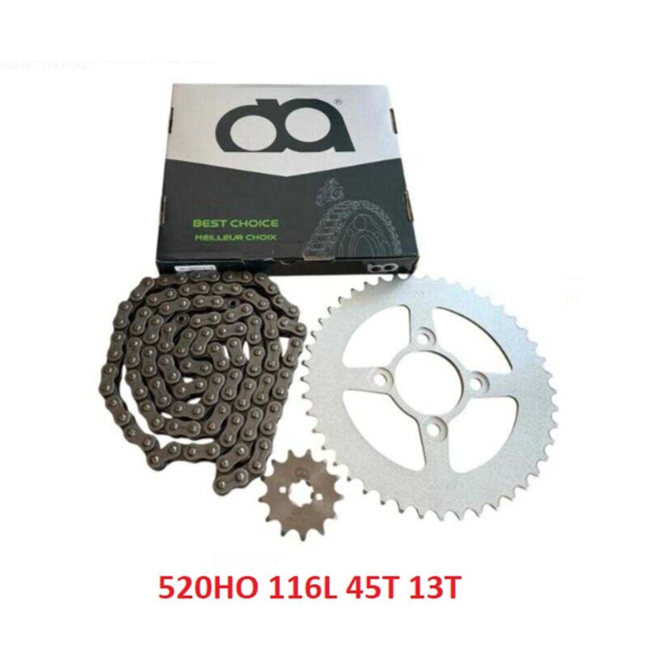 Tvs Ön Dişli+Arka Dişli+Zincir Set Apache Rtr 200 520Ho-116L-45-13