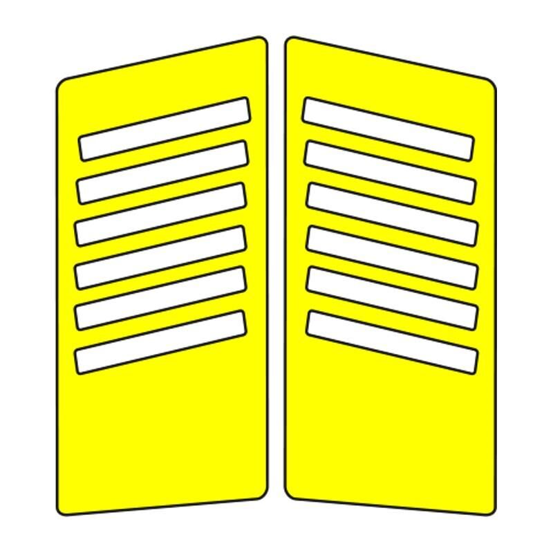 Cg Sarı Yan Kapak Sticker