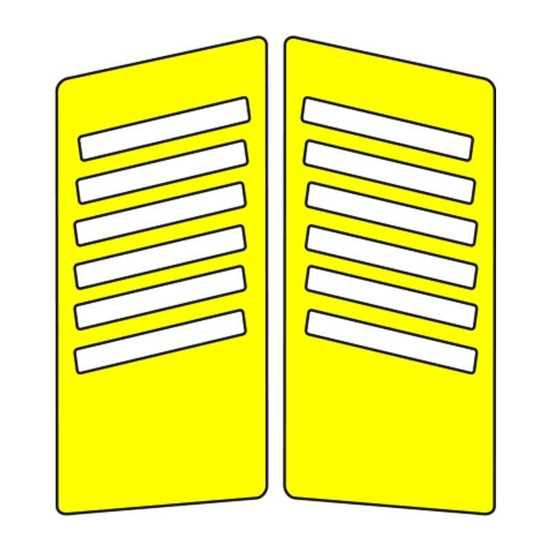 Cg Sarı Yan Kapak Sticker