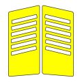 Cg Sarı Yan Kapak Sticker