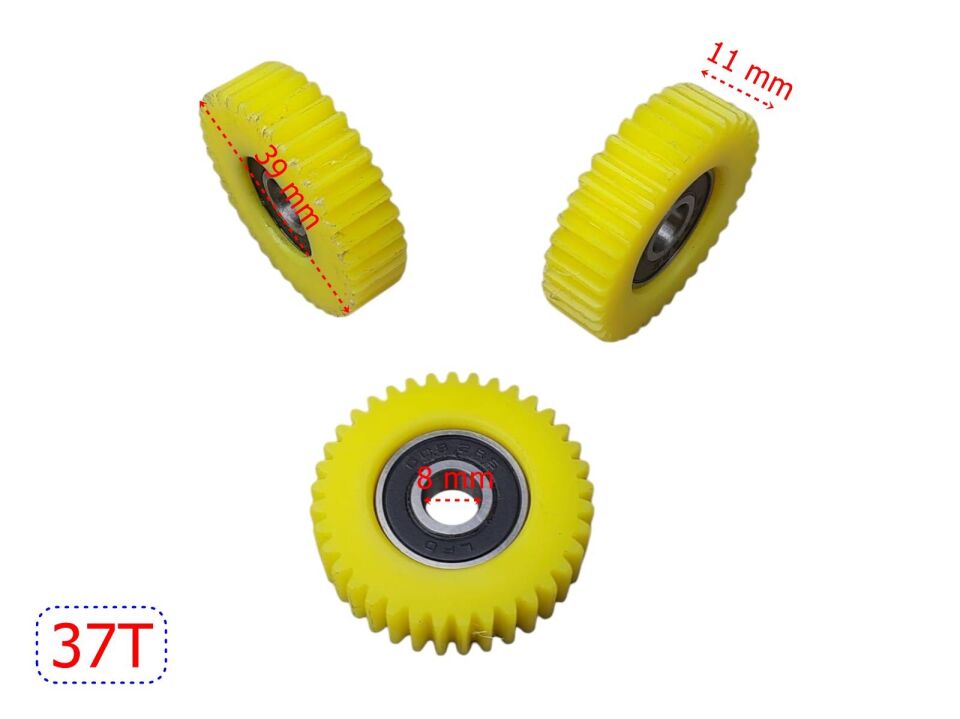 E-Bis Pedal Destekli Dişli 3 Lü Set 37T Kestamit Öm