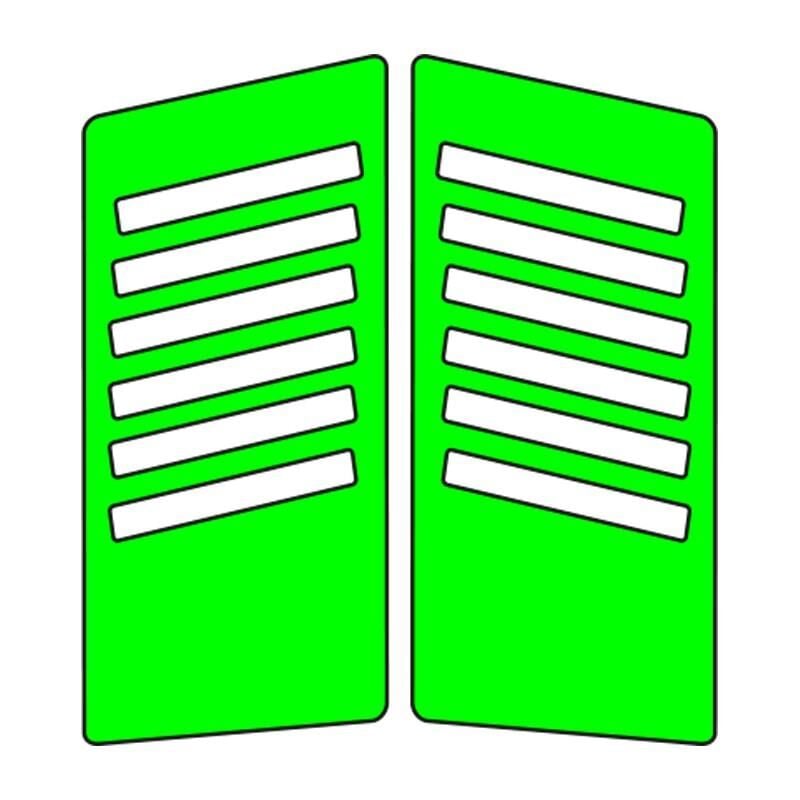 Cg Florasan Yeşil Yan Kapak Sticker