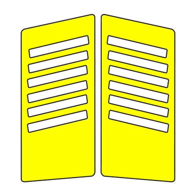 Cg Florasan Sarı Yan Kapak Sticker