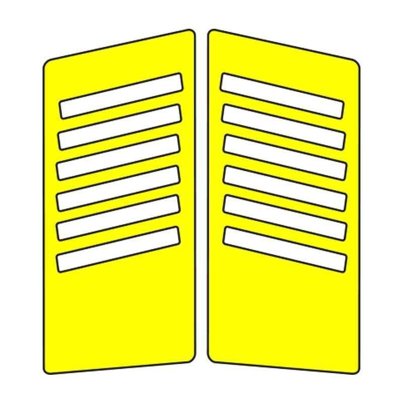 Cg Florasan Sarı Yan Kapak Sticker