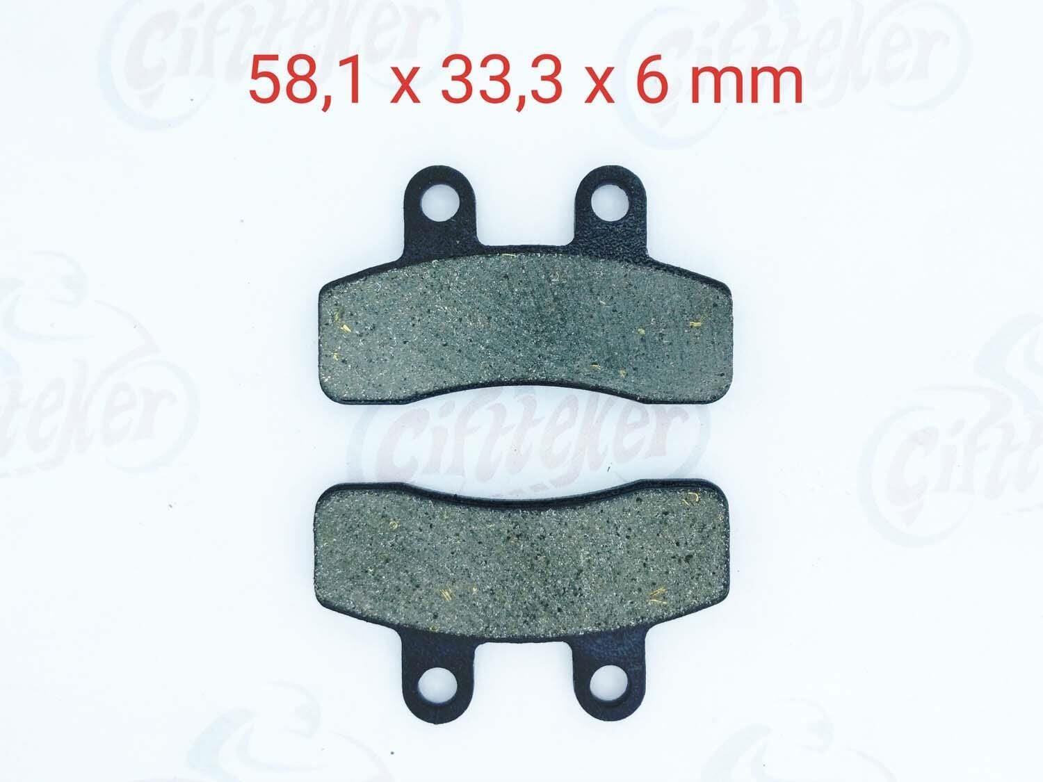 Ön Fren Disk Balatası Fa448 Rmg Rapid 50 Lifan Lf 125 İtaljet Pit Jet 50-125